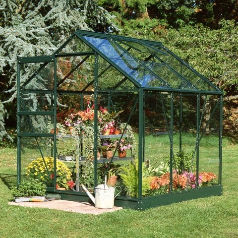 Halls Popular 66 Green Greenhouse 6x6