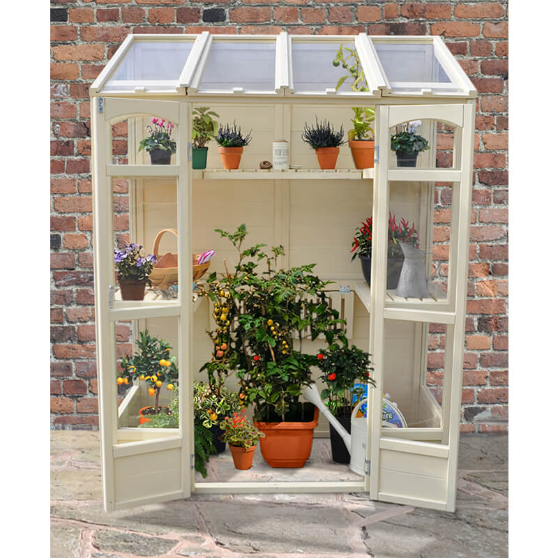 Forest Garden Victorian Tall Wall Greenhouse 5x2ft