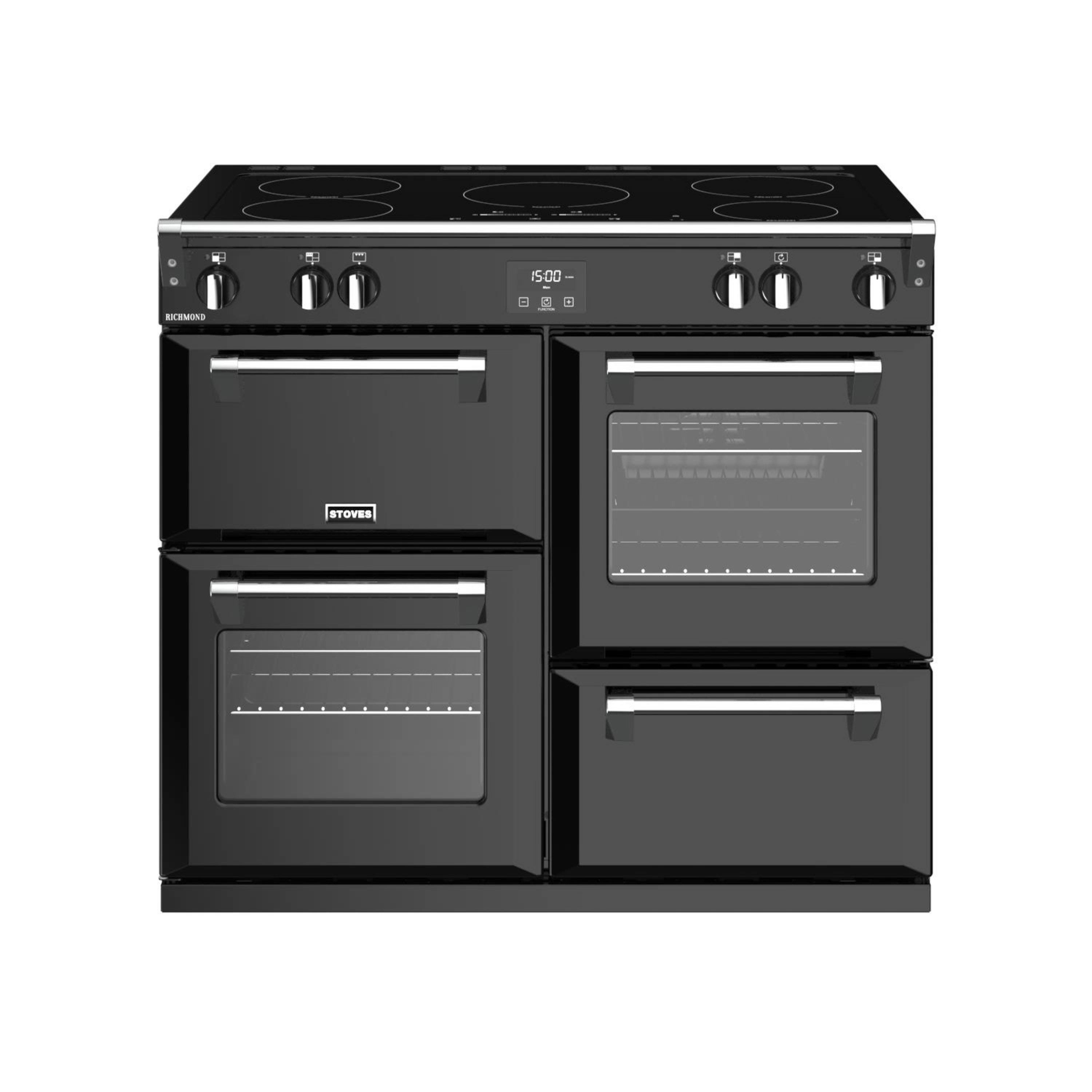 Stoves Richmond S1000EiMK2 100cm Induction Electric Range Cooker Black
