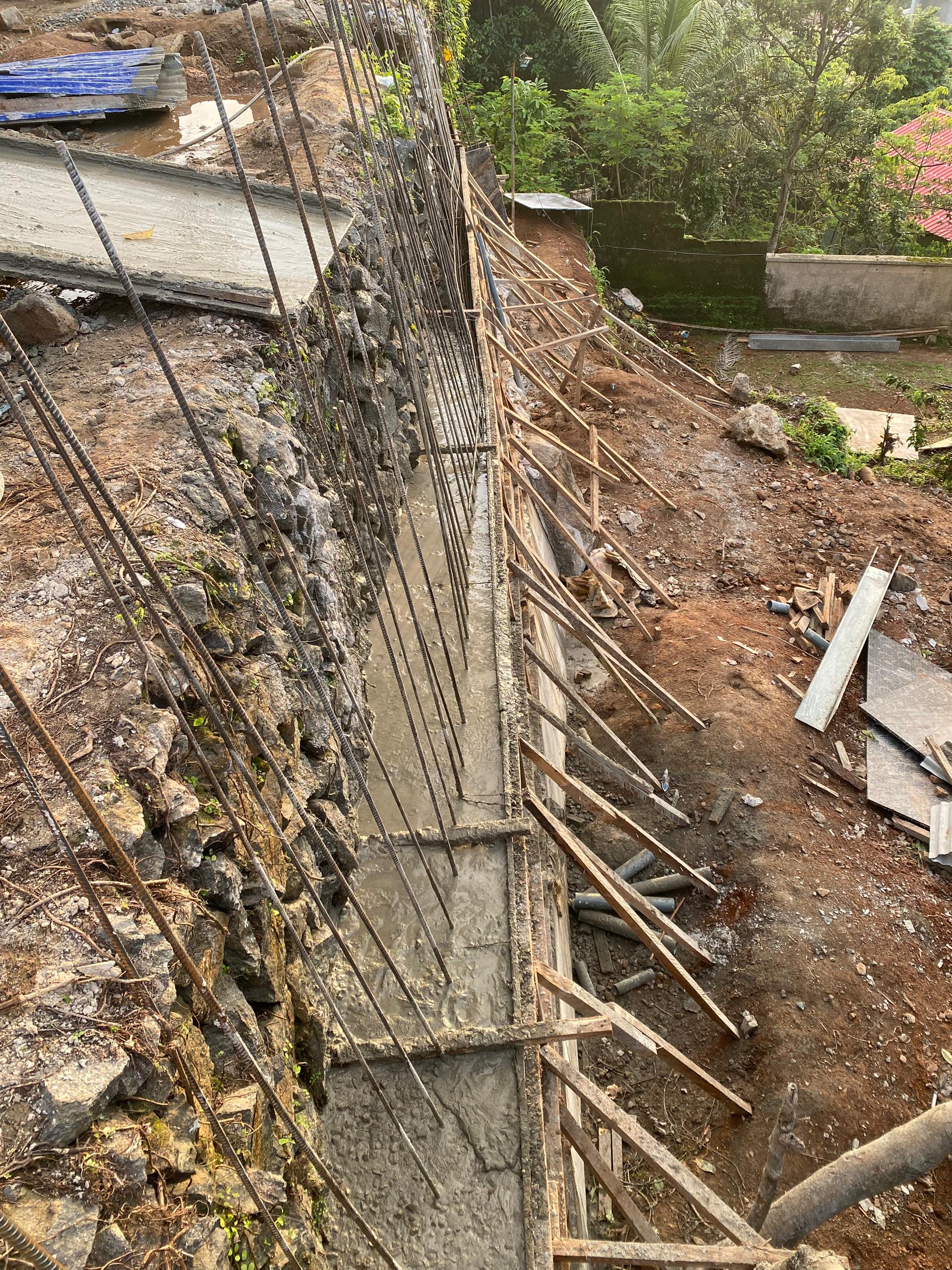 Construction of Retaining Structure at Wilberforce, Freetown gallery image