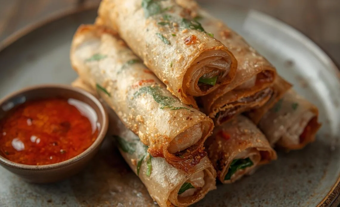 Crispy Rice Paper Spring Rolls - Step 2