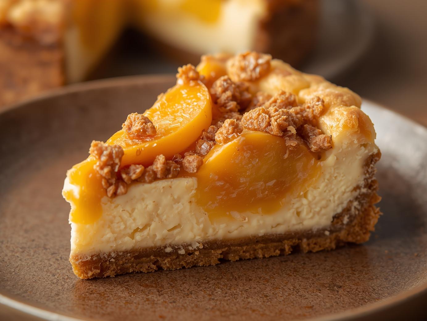 Peach Cobbler Cheesecake - Step 3