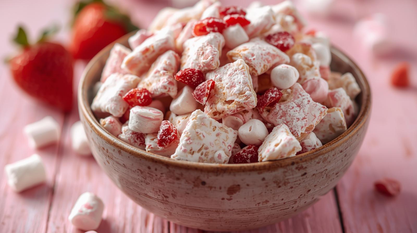 Strawberry Shortcake Puppy Chow