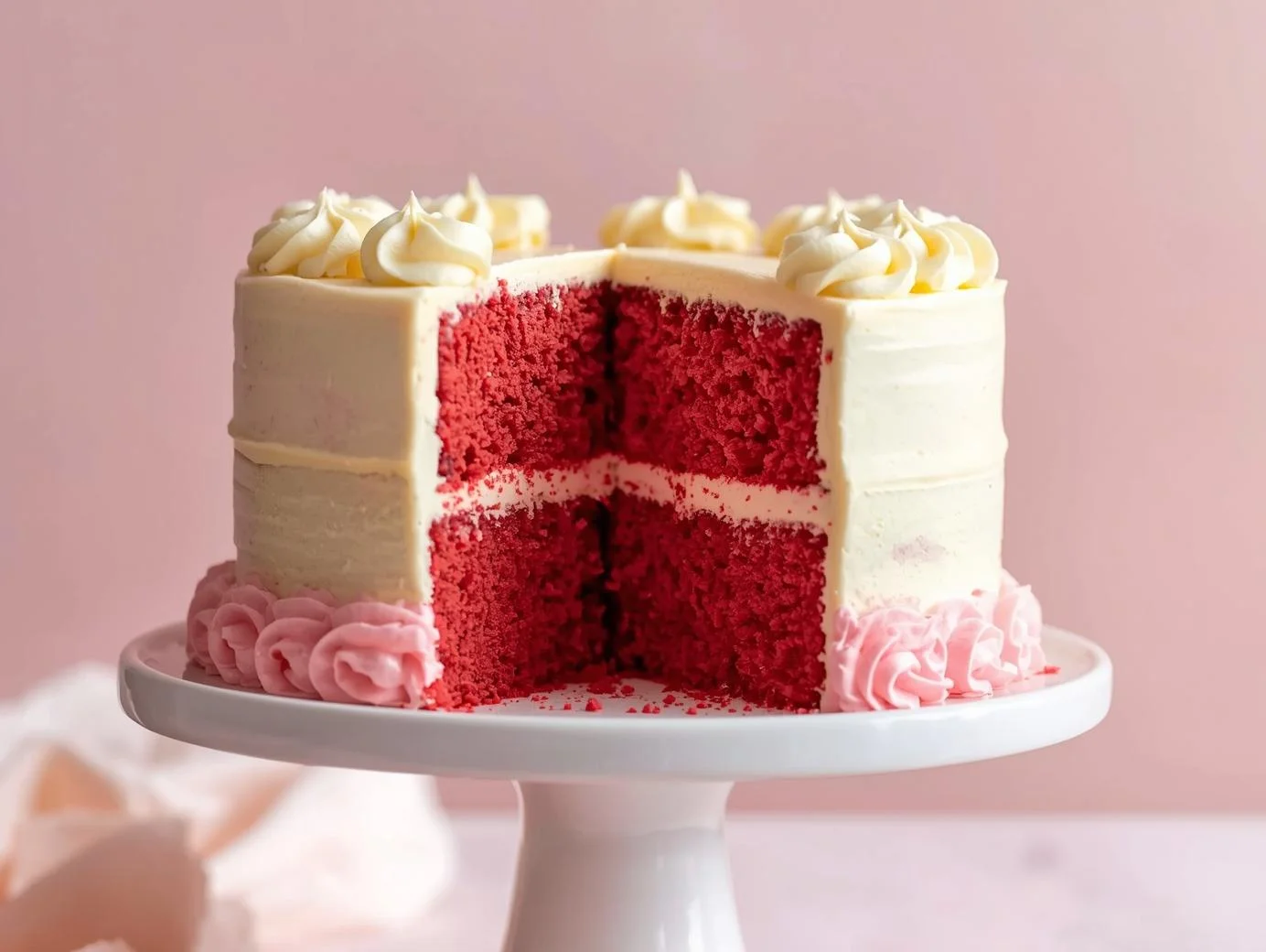 Mother’s Day Pink Velvet Cake - Step 3