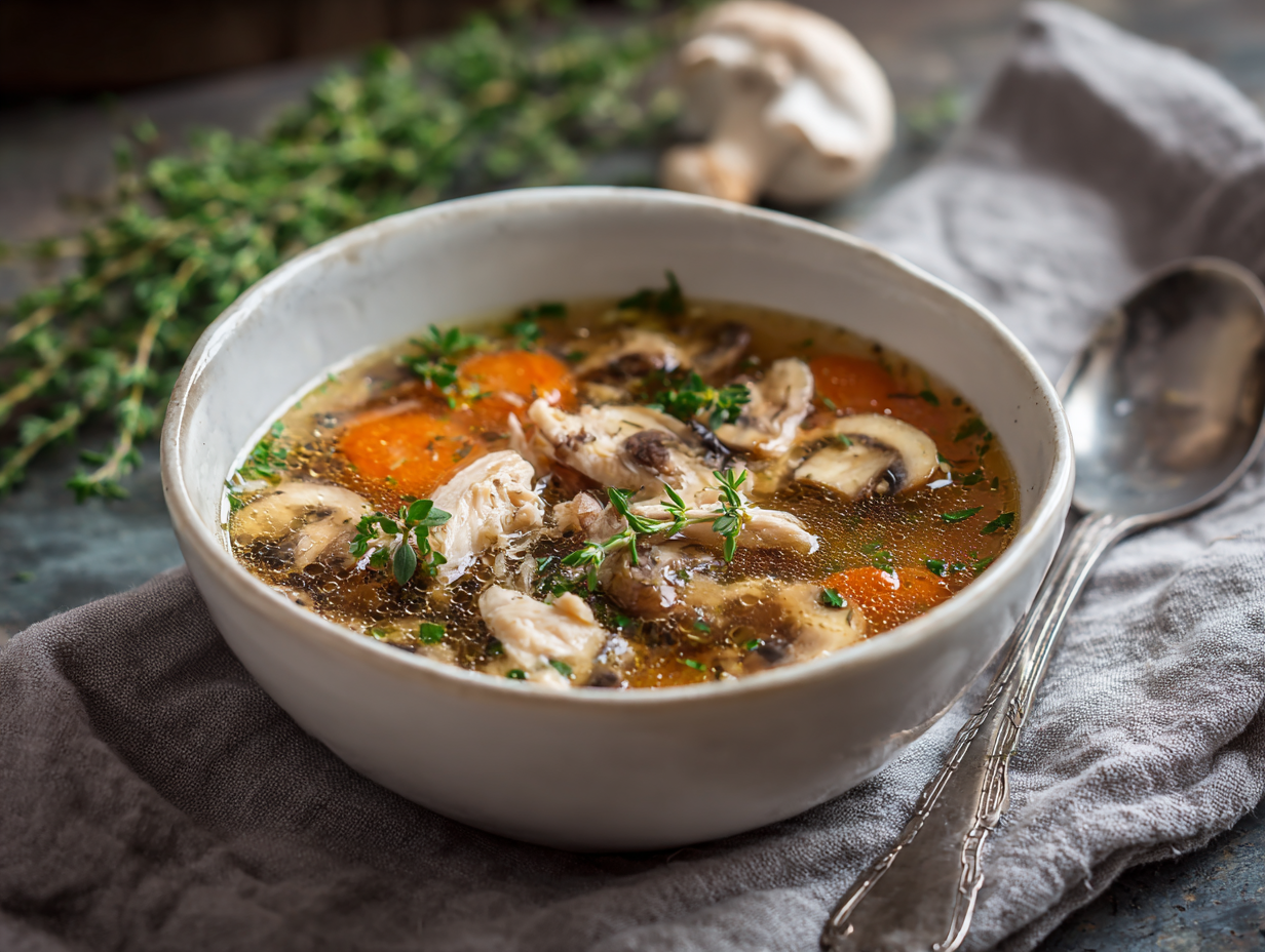 Clean Chicken Mushroom Soup - Step 3