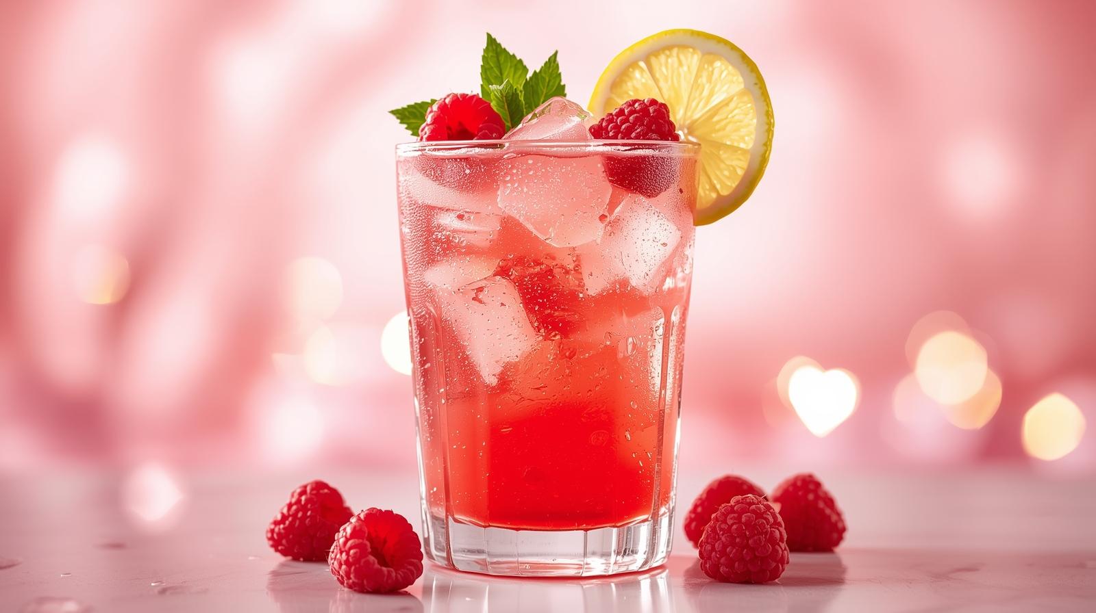 Cupid’s Spiked Raspberry Lemonade