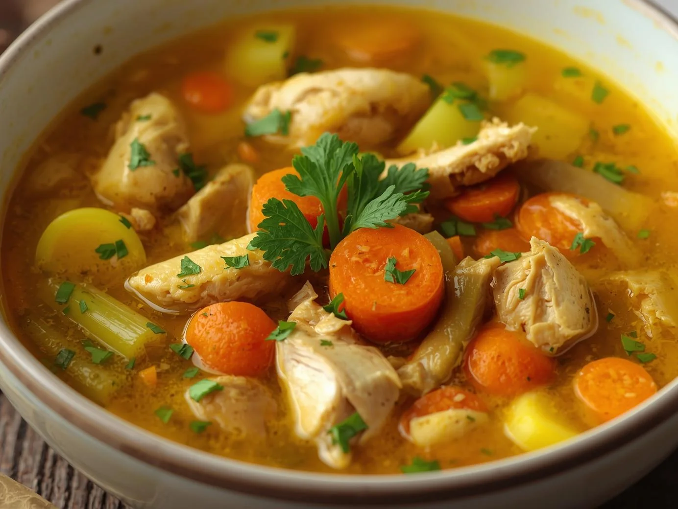 Anti-Inflammatory Turmeric Chicken Soup