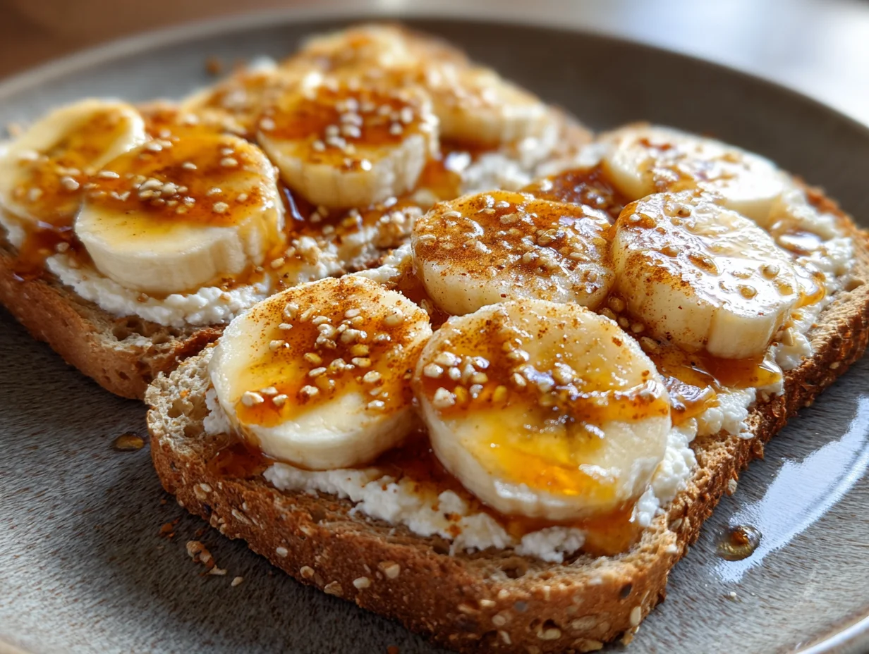 Cottage Cheese Banana Toast - Step 3