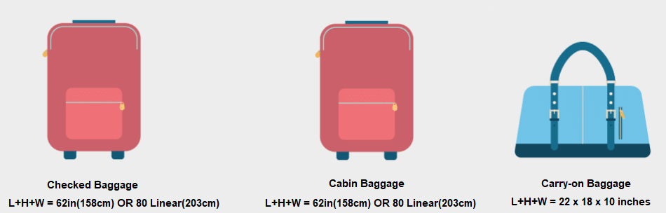 What are the size and weight limits for bags? · Spirit Support