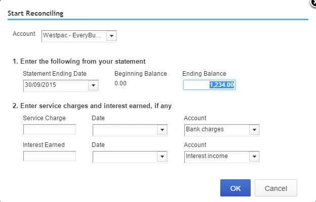 how to reconcile bank statements in quickbooks