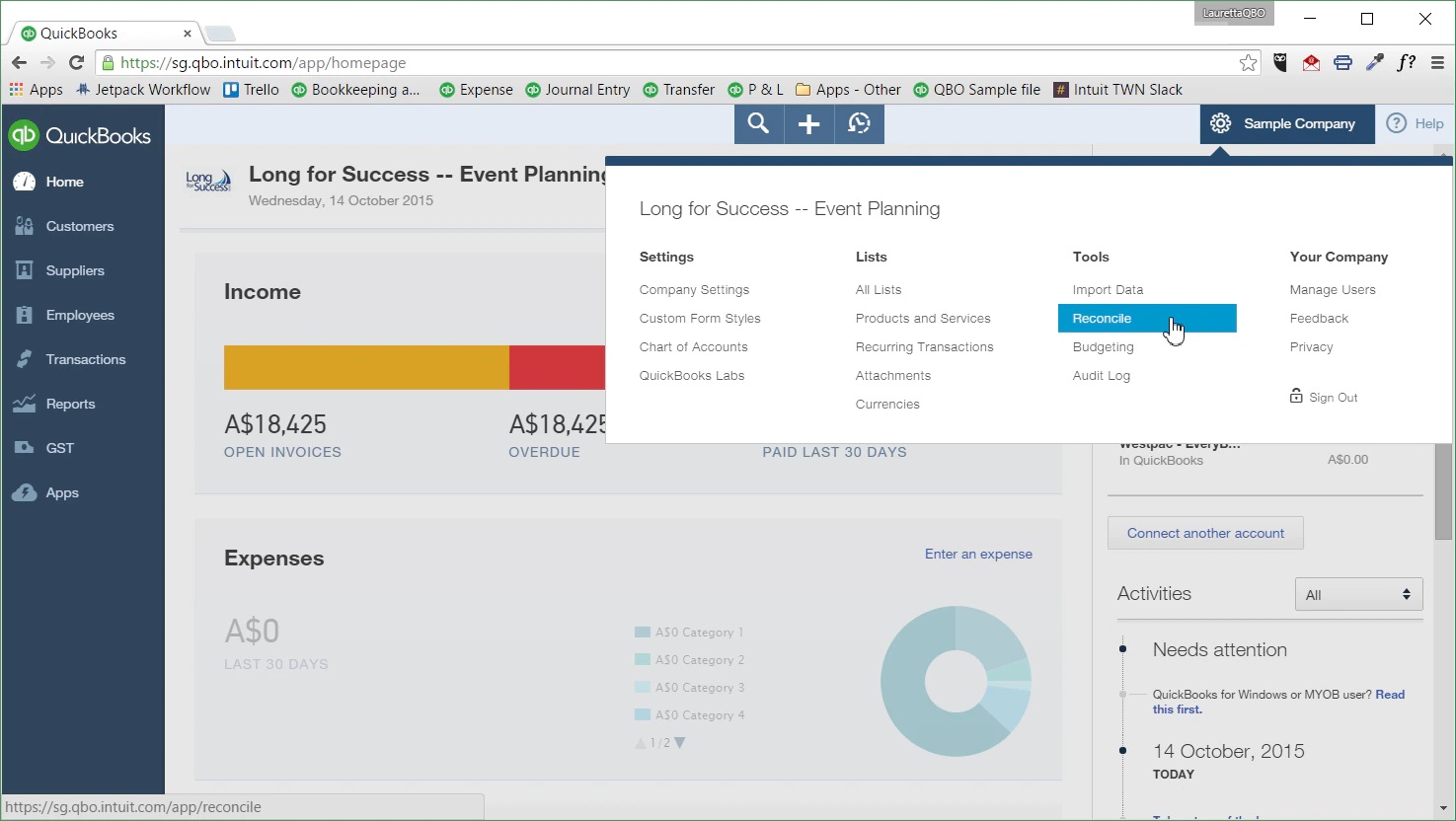 how to reconcile bank statement in quickbooks