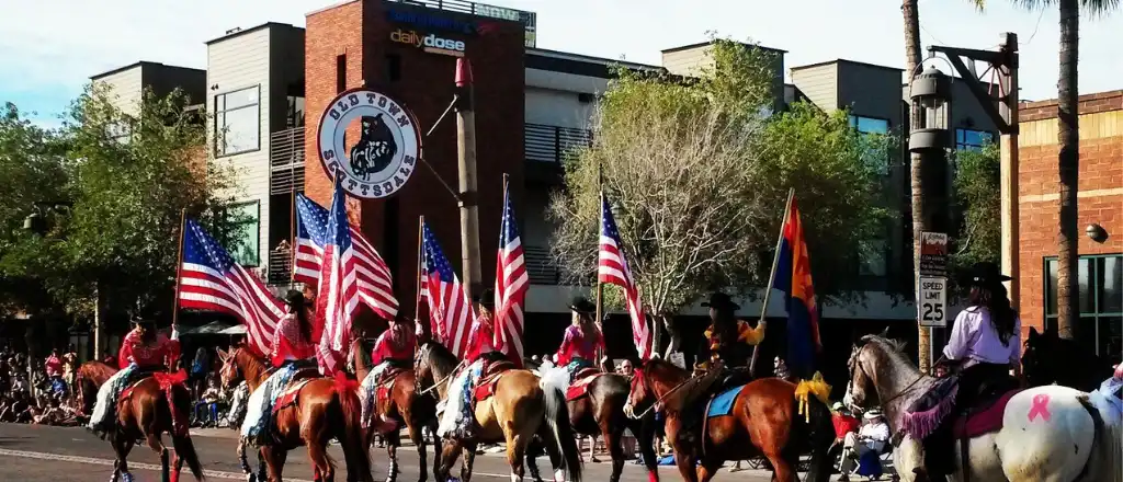 Celebration in Old Town Scottsdale in Arizona
