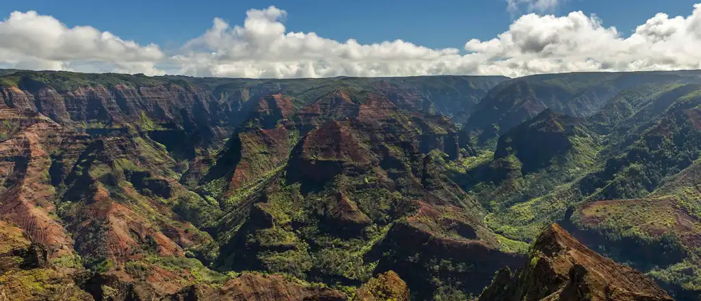 Waimea Canyon State Park in Kauai islands in hawaii