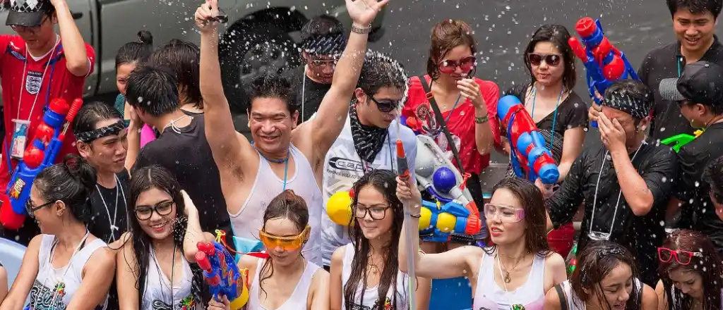 Water and Ham festival in spain