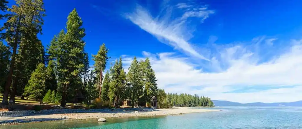 slopes and beaches of Lake Tahoe