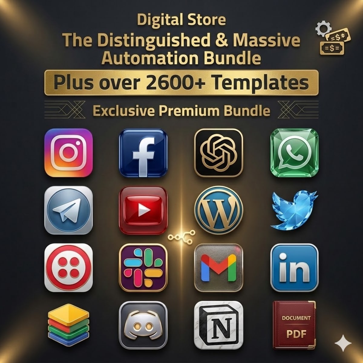2600+ n8n Workflow Templates Mega Automation Bundle (JSON)