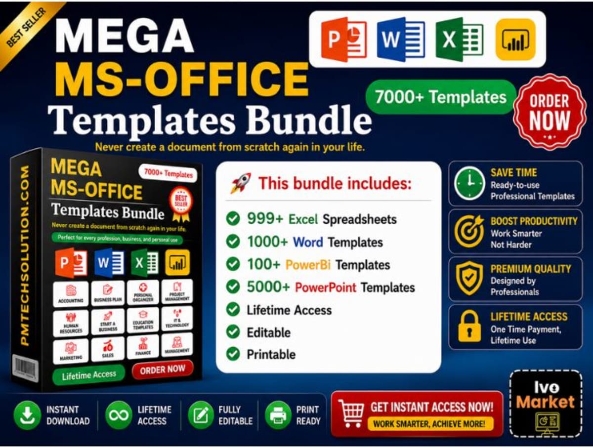 7000+ MS Office Templates – PowerPoint, Excel, Word & Power BI