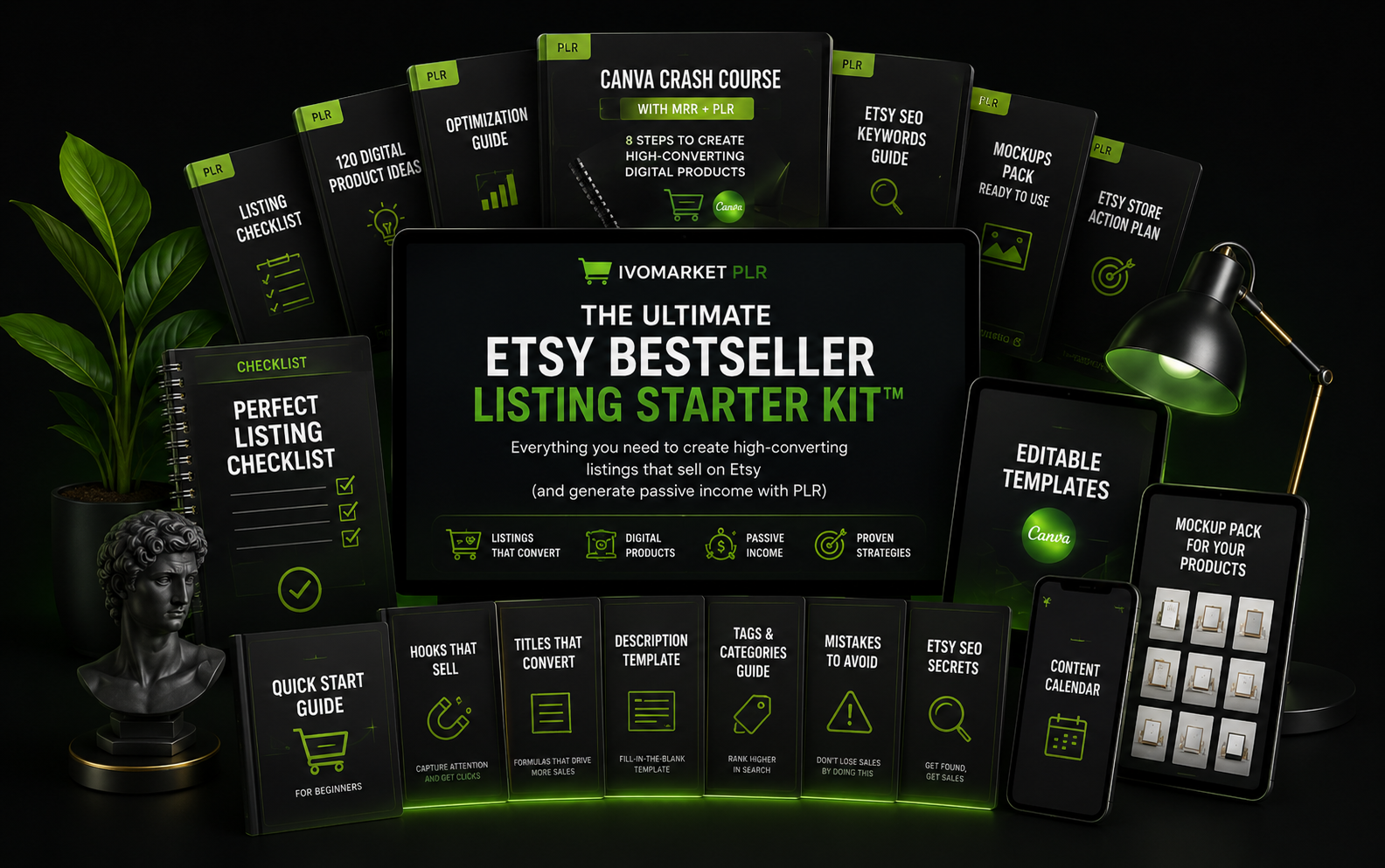 Main preview of the complete digital business asset pack