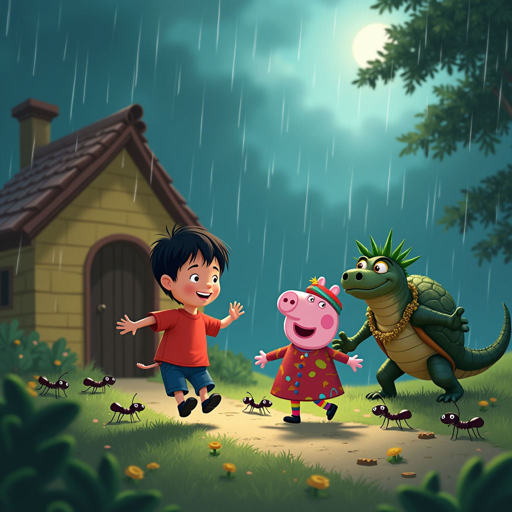 Ants and the alligator