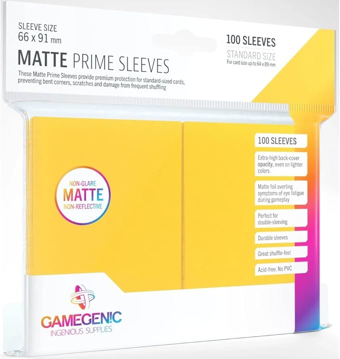PRIME SLEEVES AMARILLAS