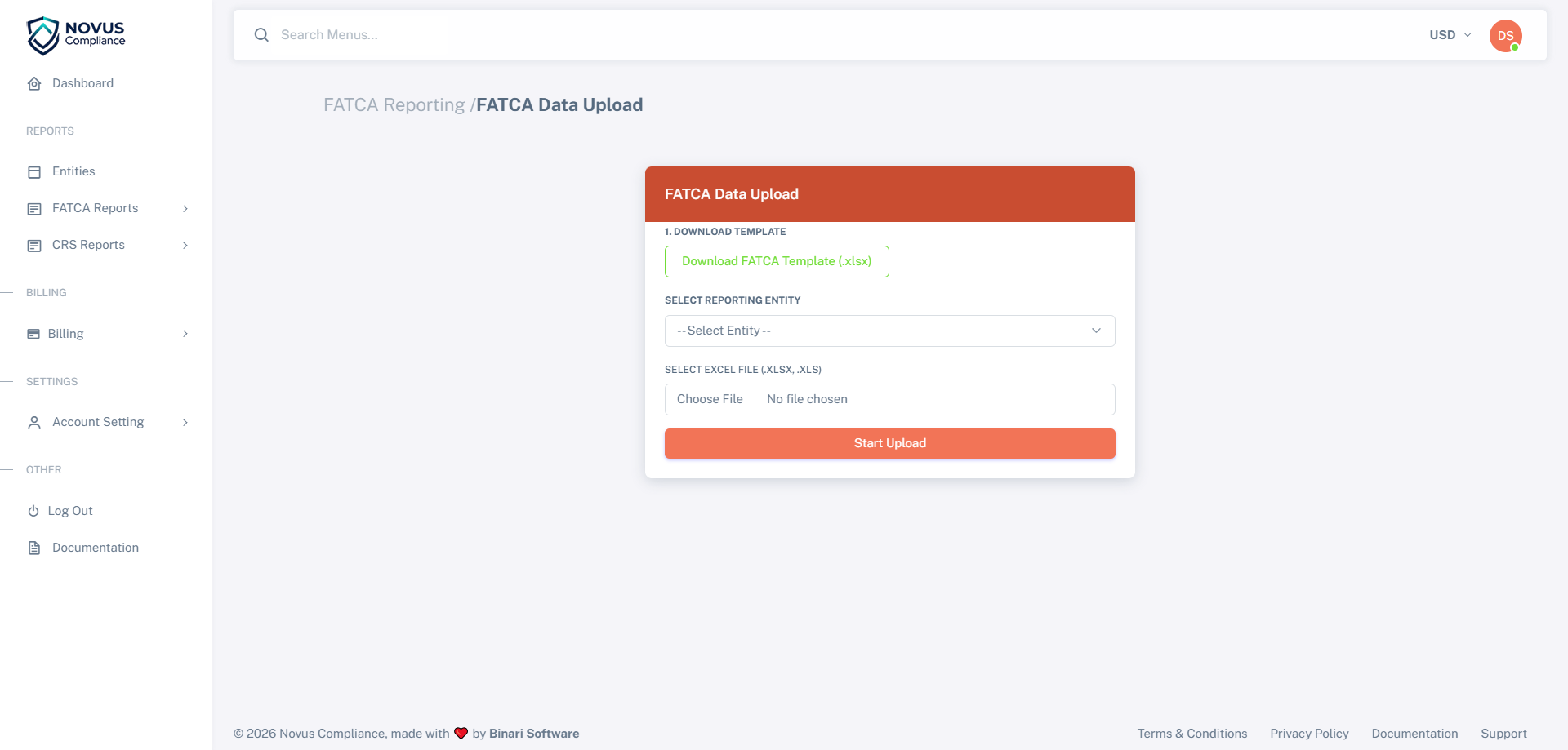 Download Template Button