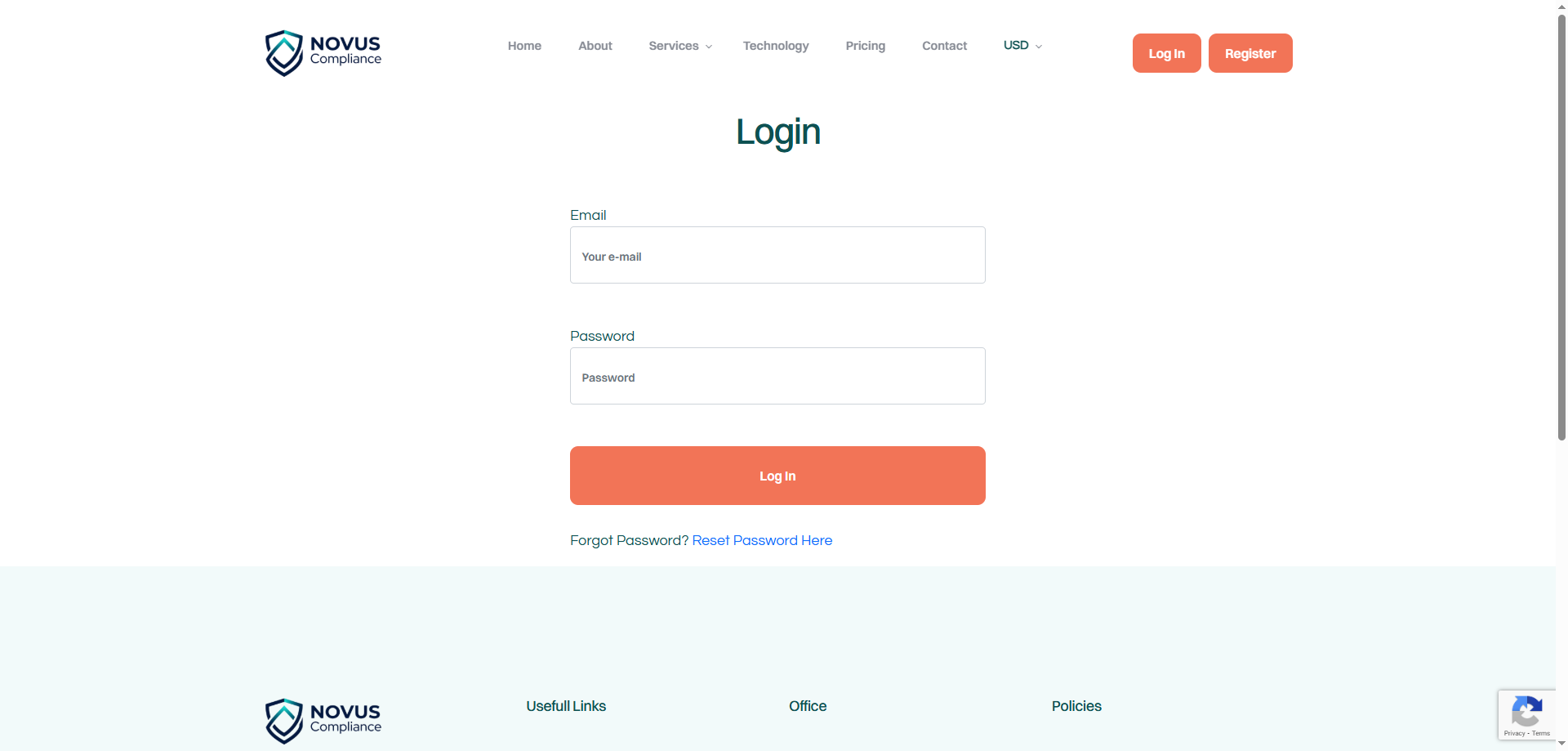 Login Screen