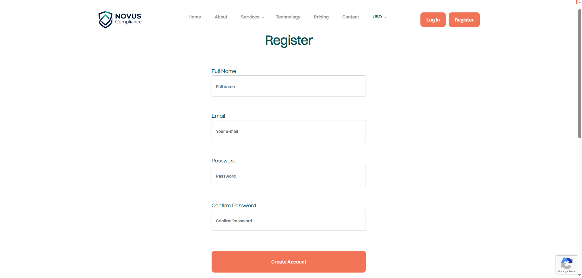 Registration Screen