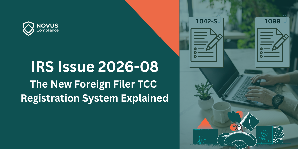 Breaking Down IRS Issue 2026-08: The New Foreign Filer TCC Registration System Explained