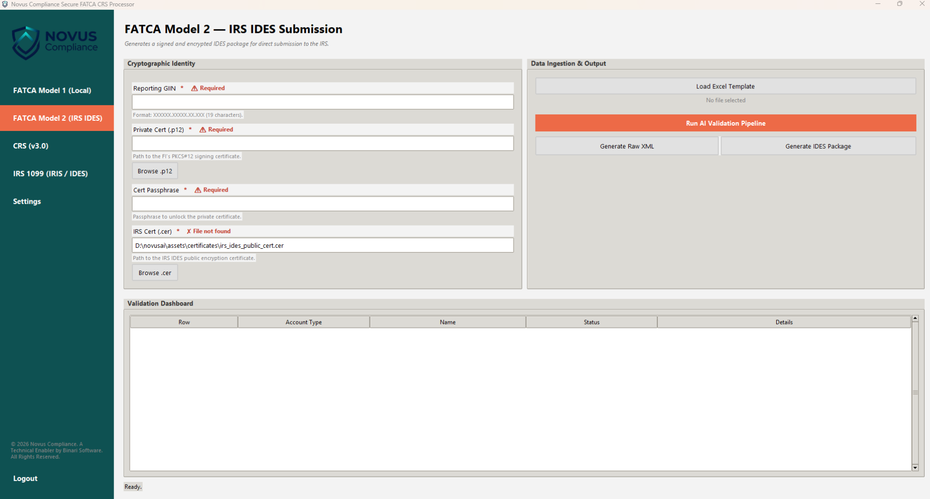 IDES package generation