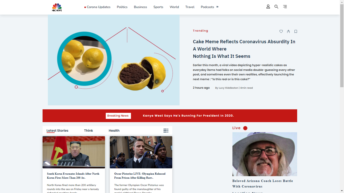 Current News Application Current News Application