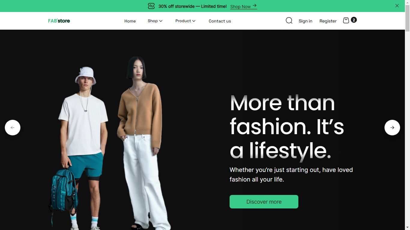 E-commerce website E-commerce website