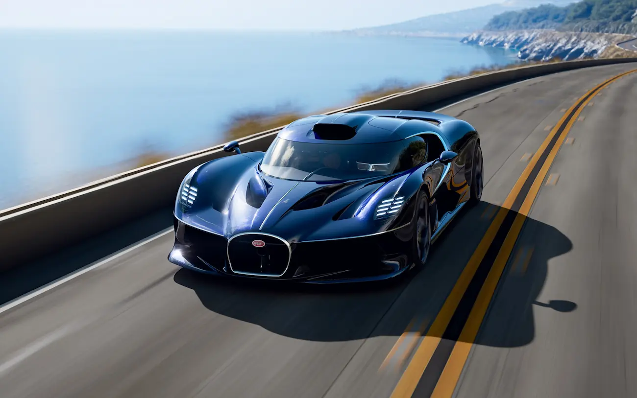 Bugatti Destrier: la escultura de velocidad sin alerones del Bolide