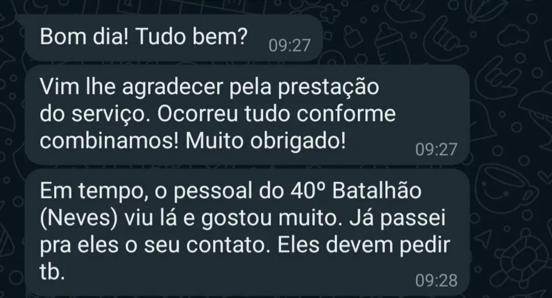 Letreiro com fundo infinito