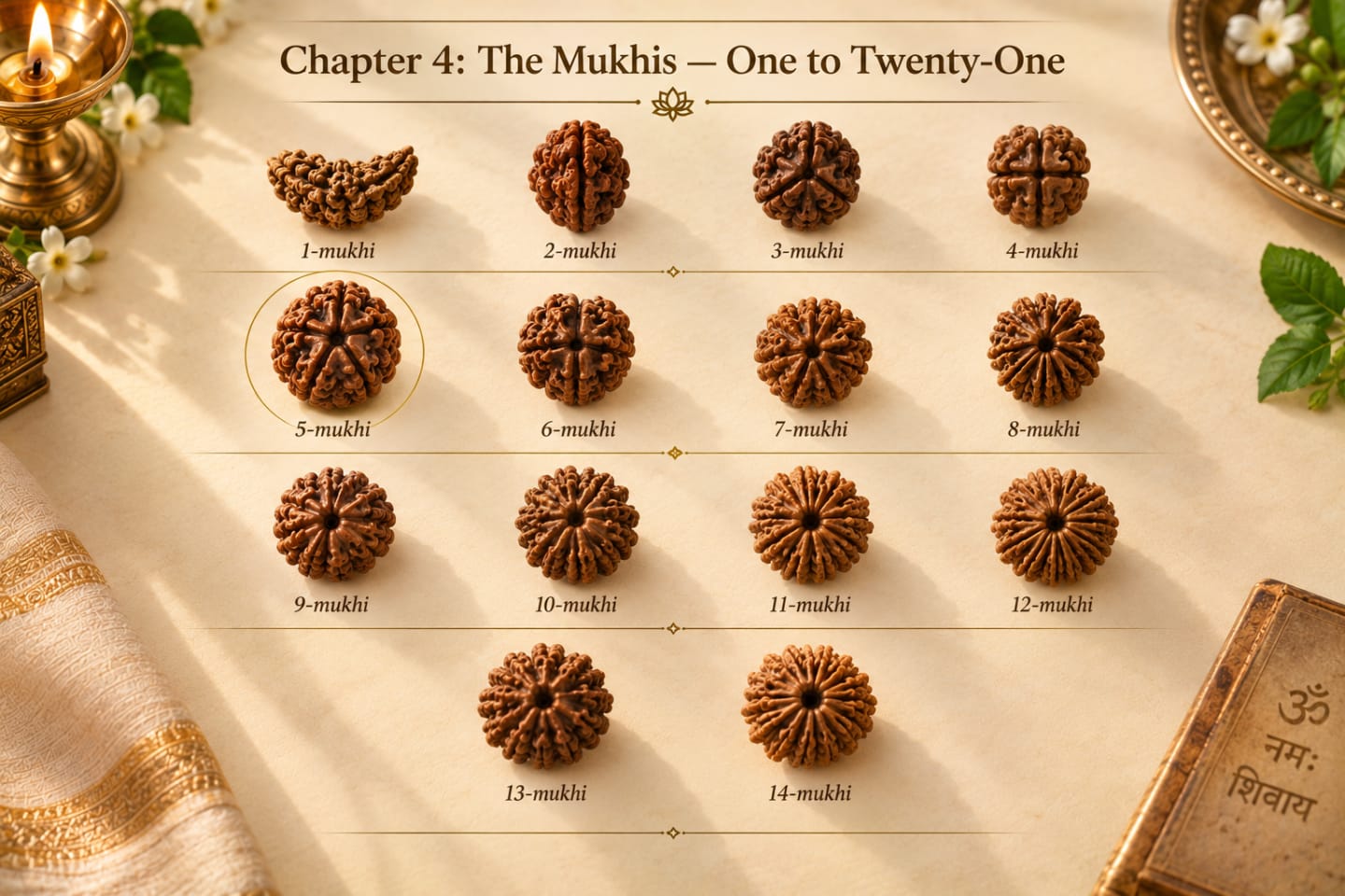 Illustration: मुखी — एकमुखी से इक्कीसमुखी तक