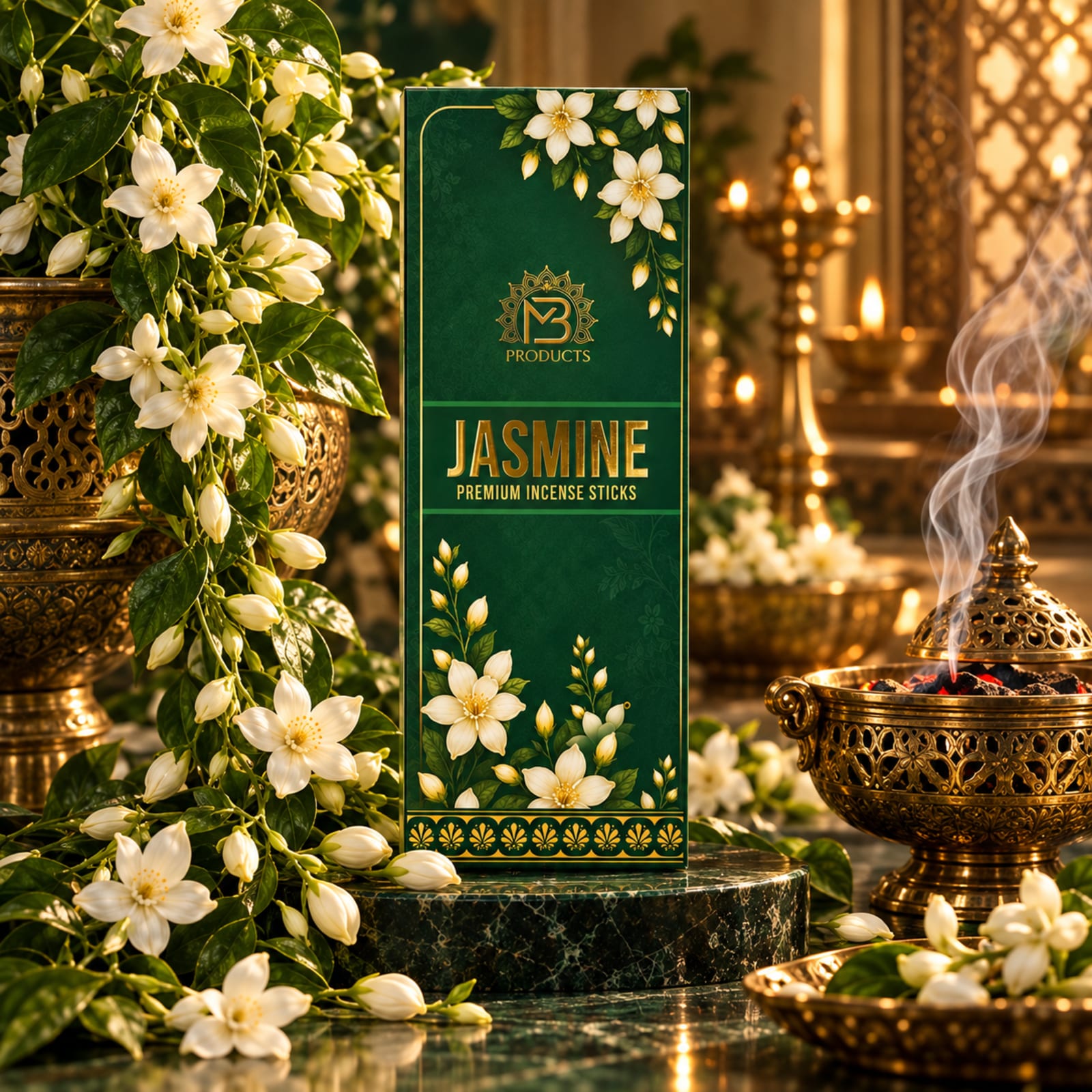 Jasmine Premium Incense Sticks — Sweet Floral Aroma