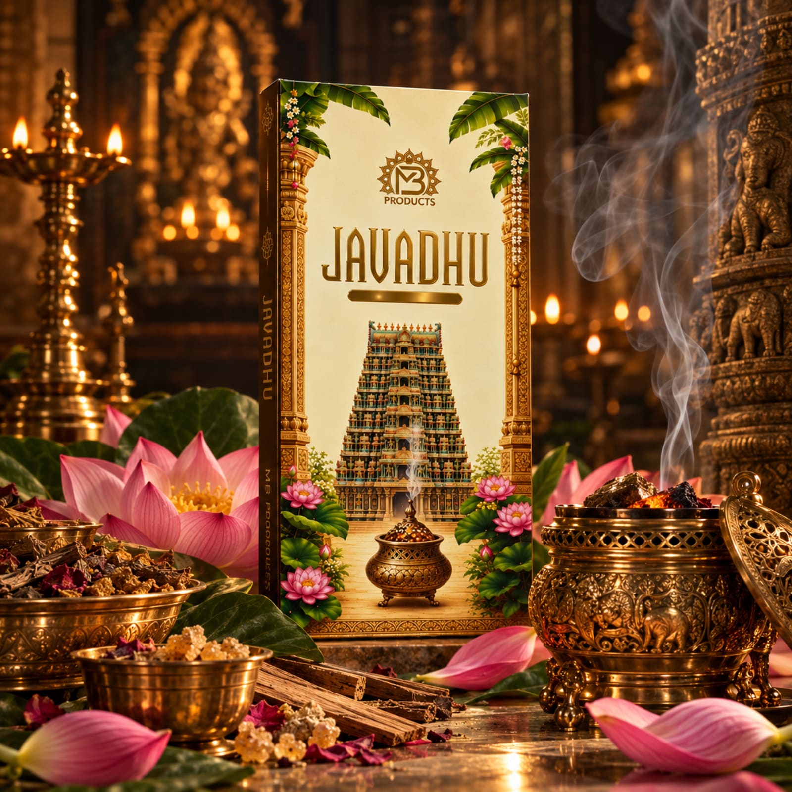 Javadhu Premium Incense Sticks — South Indian Kasturi Tradition