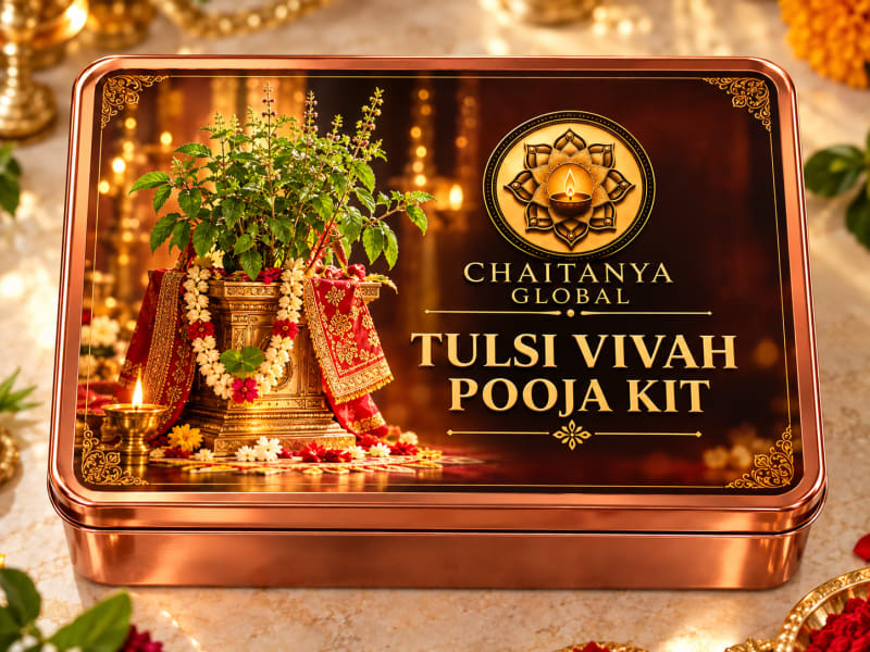 Tulsi Vivah Ceremony Kit — closed box front view