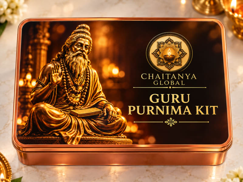 Chaitanya Global Guru Purnima Blessing Kit — spiritual teacher worship
