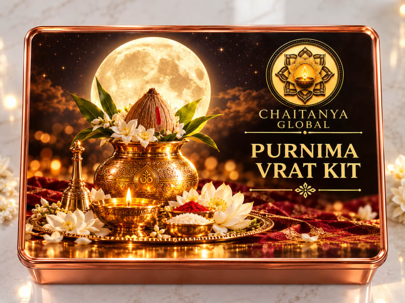 Chaitanya Global Purnima Vrat Kit — full moon fasting essentials