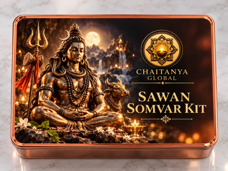 Chaitanya Global Sawan Somvar Kit — compact Shravan Monday Shiva puja