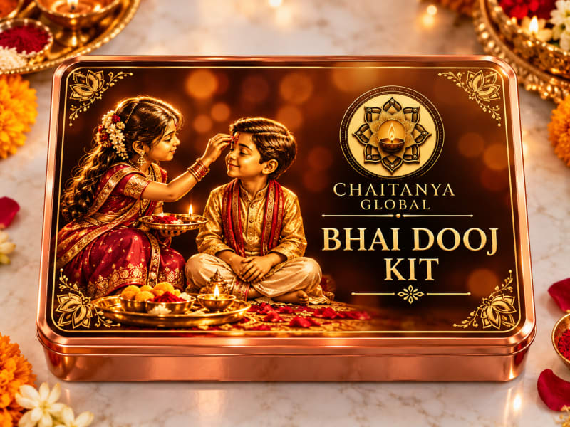 Chaitanya Global Bhai Dooj Blessing Box — sibling protection ceremony