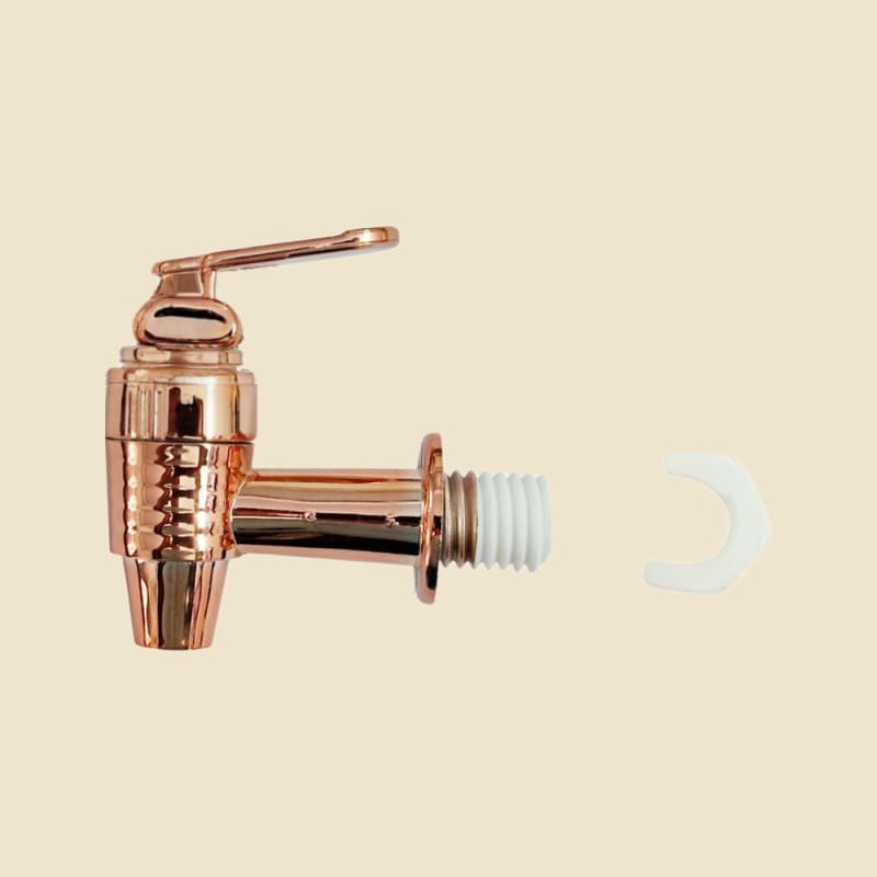 Plastic Dispenser Tap, Design 2 on a warm ivory background
