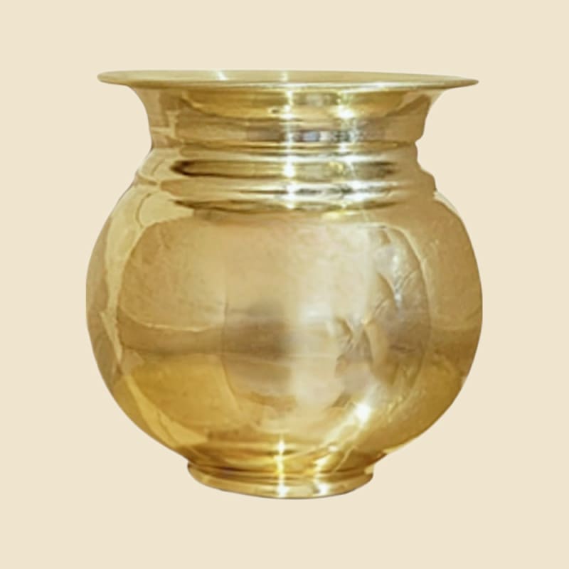 Brass Apple Loti on a warm ivory background