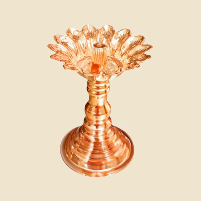 Copper Devdas Samai on a warm ivory background