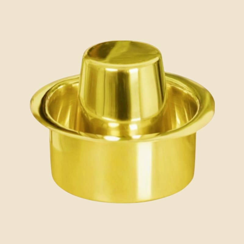 Brass Coffee Davara Plain on a warm ivory background