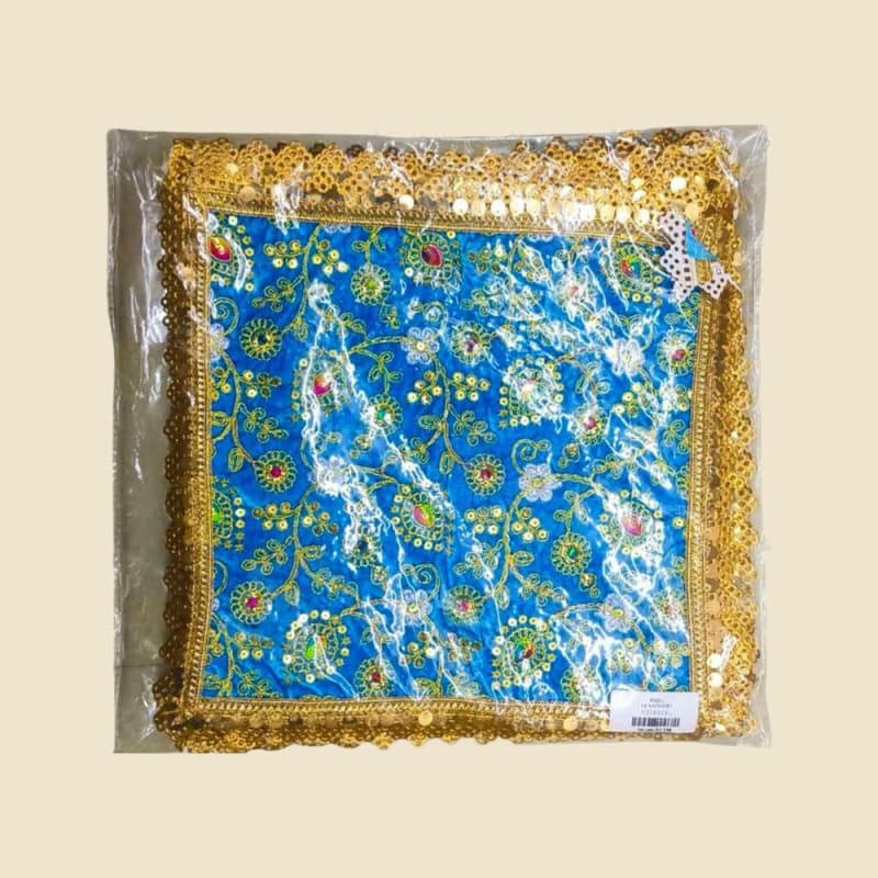 Embroidered Puja Chunri, Multicolour, Size 9 (CI2198718U) on a warm ivory background