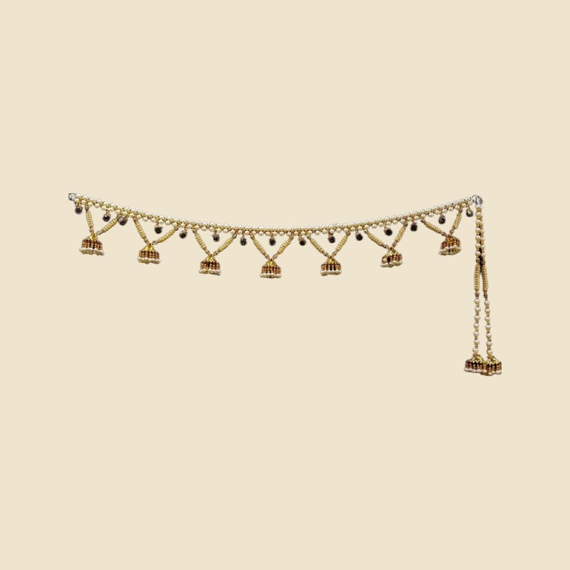 Decorative Door Bandhanwar (Item 00284) on a warm ivory background