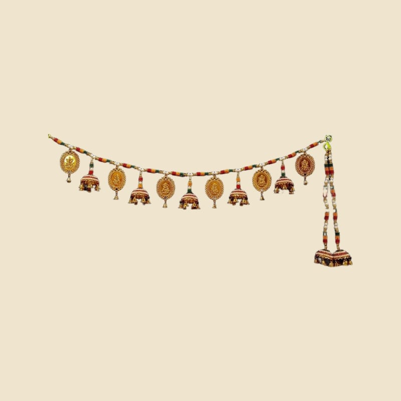 Decorative Door Bandhanwar (Item 0013) on a warm ivory background