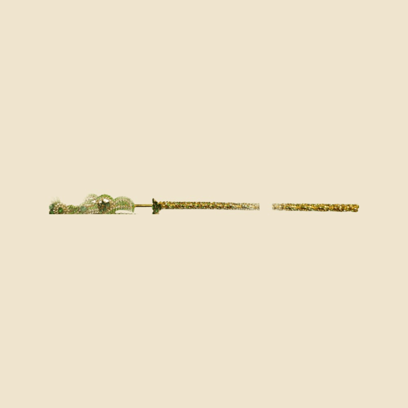 Diamond Bansari for Krishna, 10 Inch (CI 39) on a warm ivory background