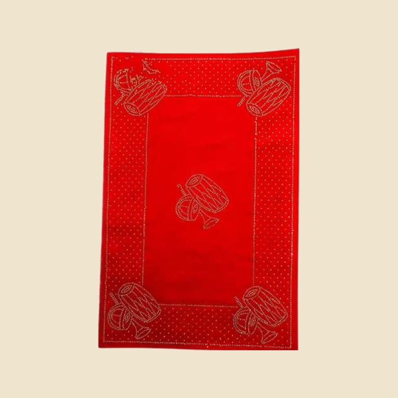 Diamond Design Puja Aasan, Mixed Colours (CI 6437) on a warm ivory background